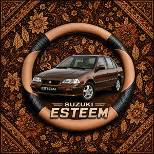 Cover stir Mobil SUZUKI ESTEEM Sarung stir variasi sabit untuk mobil SUZUKI ESTEEM all type Bungkus stir anti slip nyaman mudah di bersihkan Bisa COD