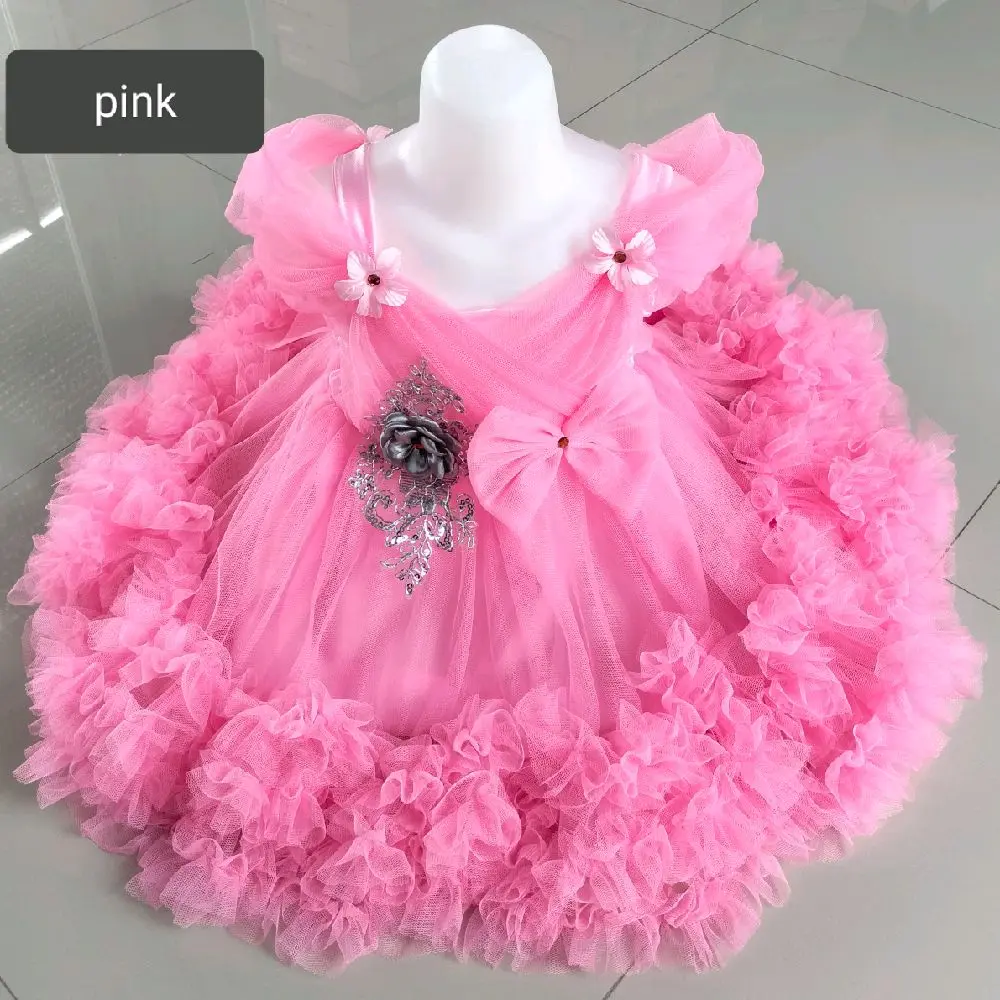 Dress petite anak mewah untuk pesta dan ulang tahun formal umur 1th-10th Perempuan
