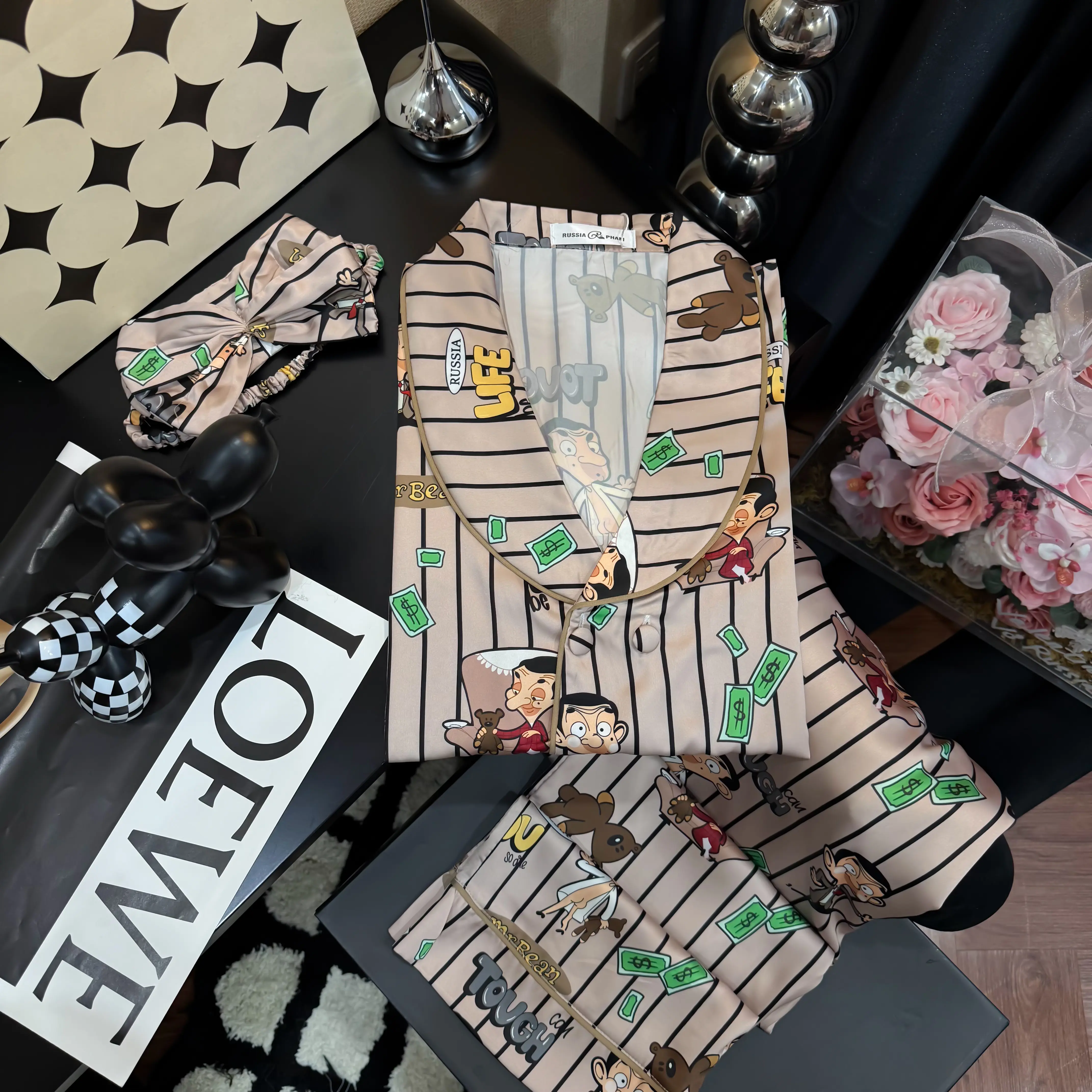 COMBO 1 Áo 2 QUẦN TT12 MÃ 51 Set Pijama Lụa Latin