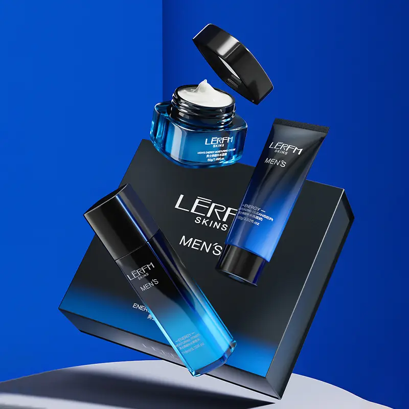 Men's 3-piece skincare set, hydrating and moisturizing, fall/Winter gift for men, including cleanser, toner, cream Comfort Skin Repair
