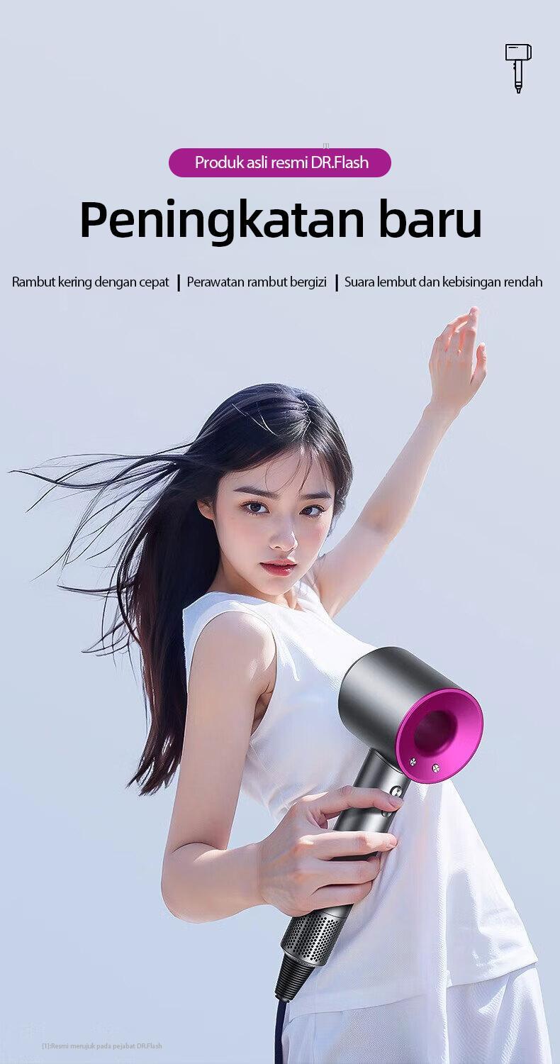 【COD Dr Flash】 ion negative Pengering Rambut Dryer 110.000 Putaran Kecepatan Tinggi - Hairdryer 1600w 5 1 hair 【COD Dr Flash】 ion negative Pengering Rambut Dryer 110.000 Putaran Kecepatan Tinggi - Hairdryer 1600w 5 1 hair