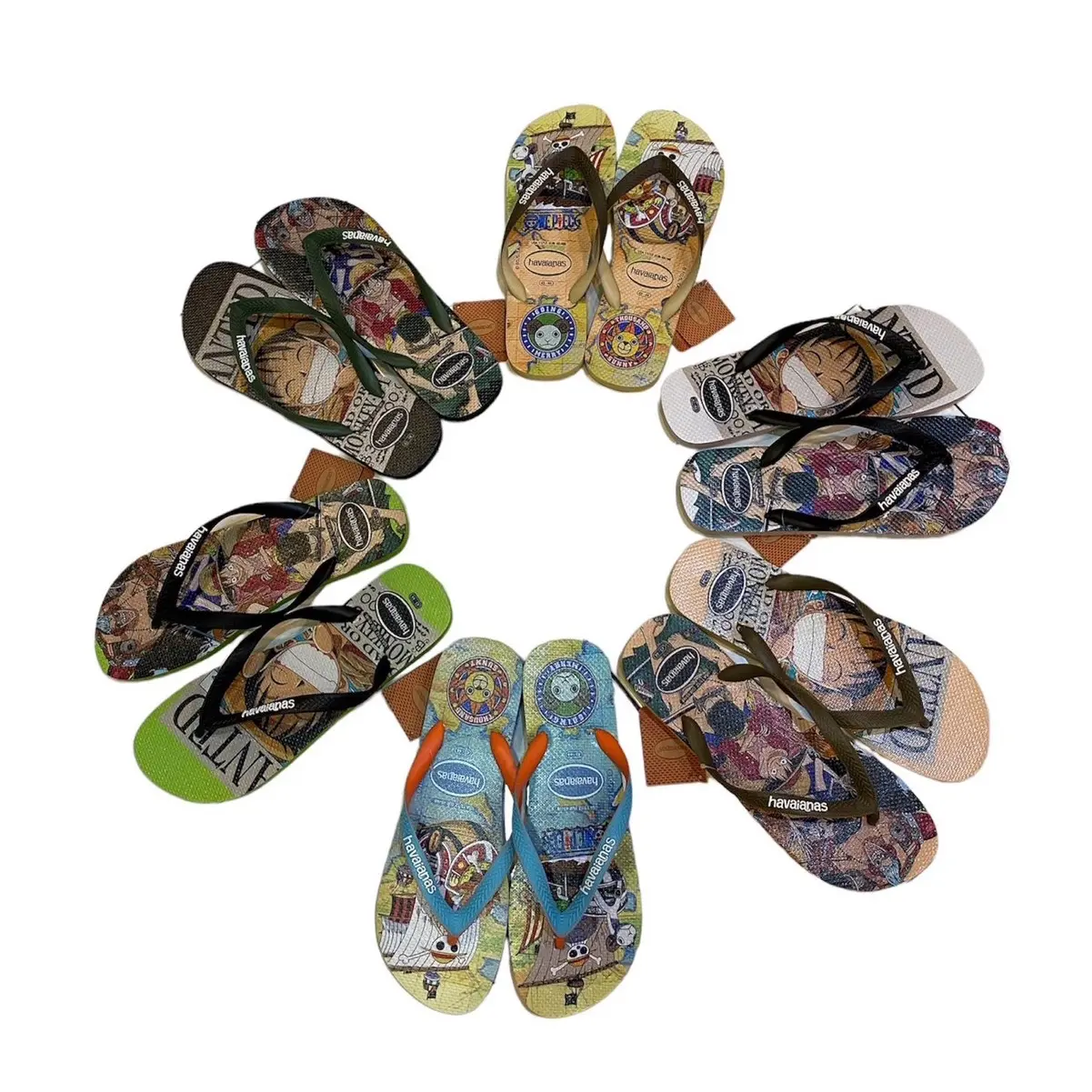 SANDAL HAVA MENS FULL KARET/RUBBER MOTIF ONE PIECE