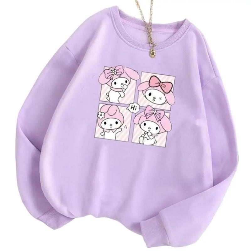 Baju Kaos Anak Perempuan Lengan Panjang 3-15 Tahun Hoodie 0