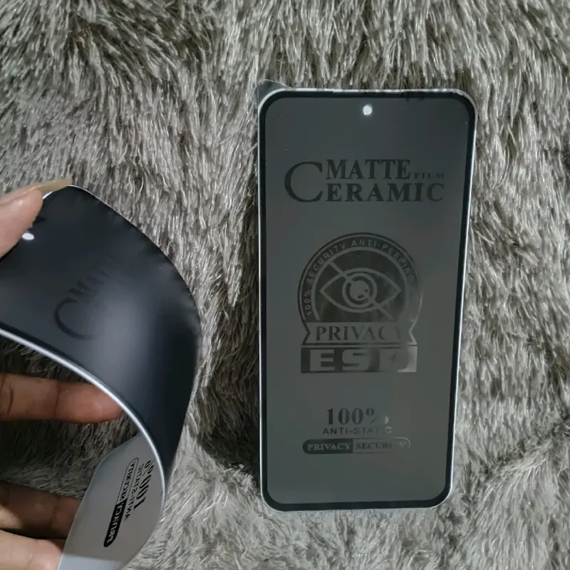 TG Tempered RM NOTE 10/10S Glass Ceramic Spy  Anti Gores Matte Privacy Anti SPY 2