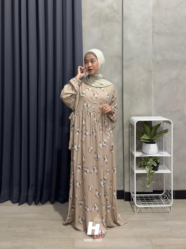 HiZEER.OUTFIT MIDI DRESS JUMBO WANITA RAYON BUSUI FRIENDLY 0