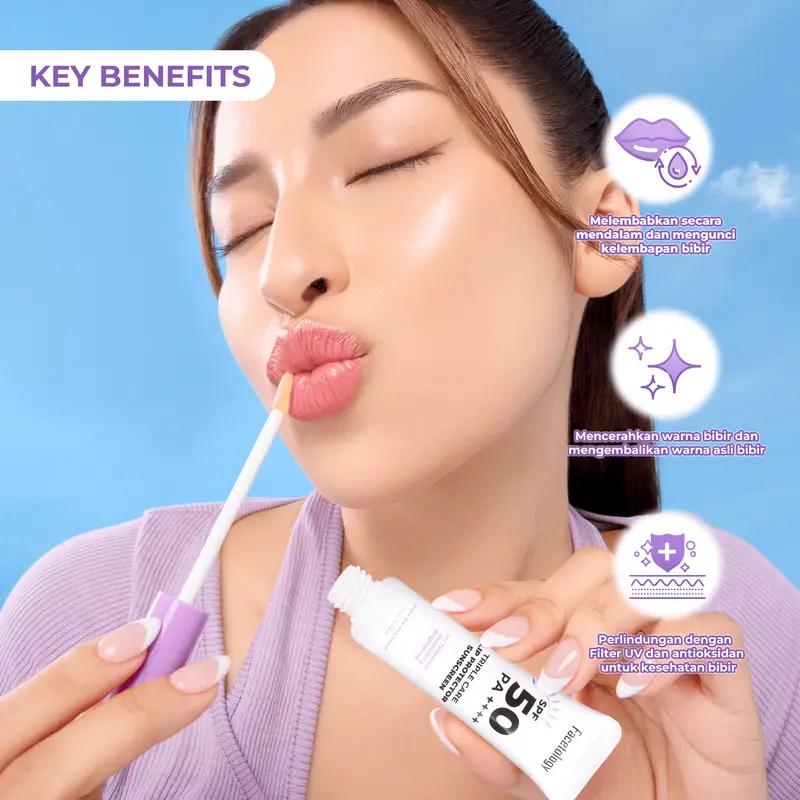 【44%off】【2PCS】FACETOLOGY Triple Care Lip Protector Sunscreen Mencerahkan Melembutkan Bibir mengandung Vitamin 【44%off】【2PCS】FACETOLOGY Triple Care Lip Protector Sunscreen Mencerahkan Melembutkan Bibir mengandung Vitamin