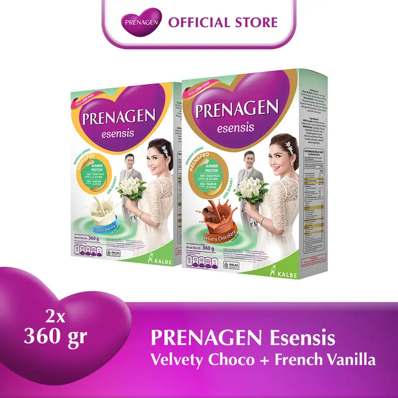 PRENAGEN esensis Velvety Choco + French Vanilla 360 gr PROMIL