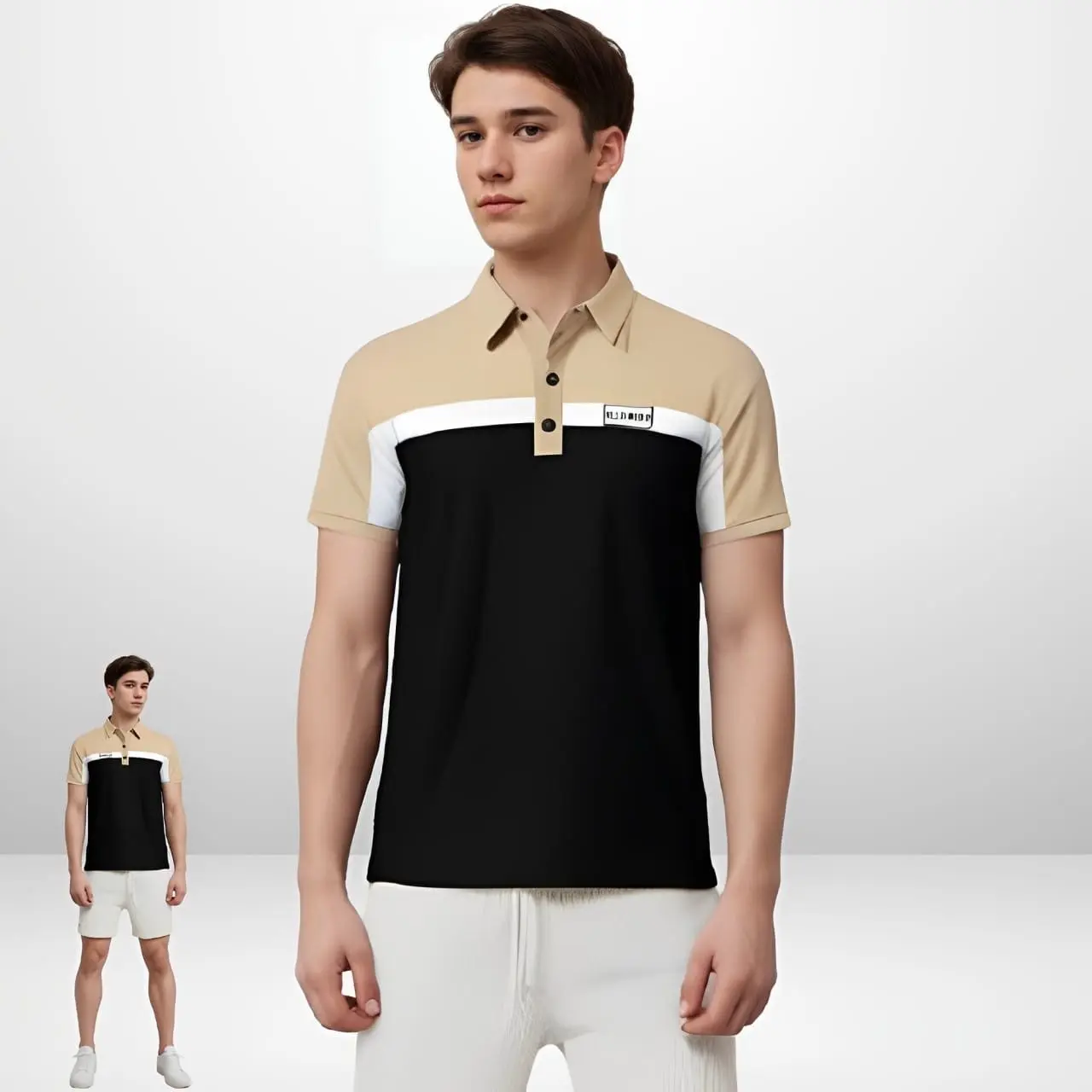 NEW ARRIVAL!!! KAOS POLO SHIRT PRIA LENGAN PENDEK KOMBINASI KERAH KAITO