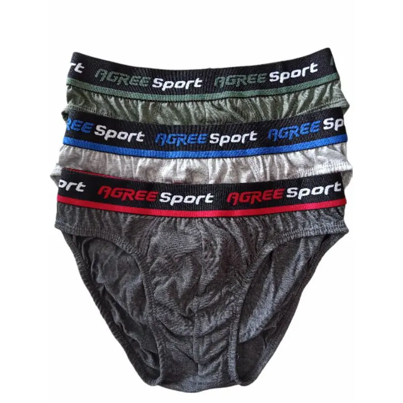 1 Box Isi 3 Pcs Celana Dalam Pria Agree 2311 CD Pria Celana Dalam Agree CD Agree Size M L XL 3L Cowok