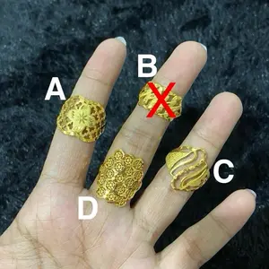 Cincin terbaru logo 700 uk 8 lapis emas