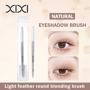 XIXI Kuas Blending Bulat Lembut Bulu Ayam Concealer Highlight Smudge Mata Cocok Pemula Brush Set Kosmetik Make Up