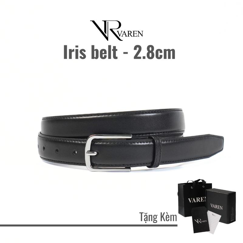 TOP Thắt Lưng Bản Nhỏ Da Bò Thật bản dây 2.8cm Khóa Hợp Kim Phong Cách Tối Giản Unisex TL04