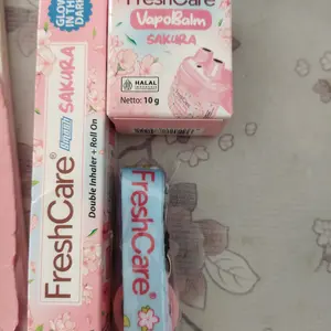 (READY) Freshcare Sakura Series - Smash & Vapobalm - Double Inhaler