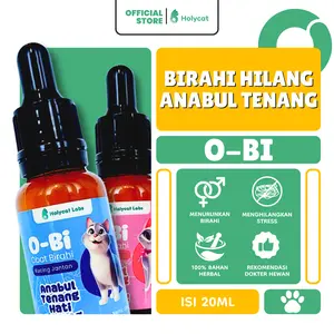 Holycatlabs O-BI Herbal Penurun LIBIDO & Menghilangkan Stress Kucing isi 20 ml