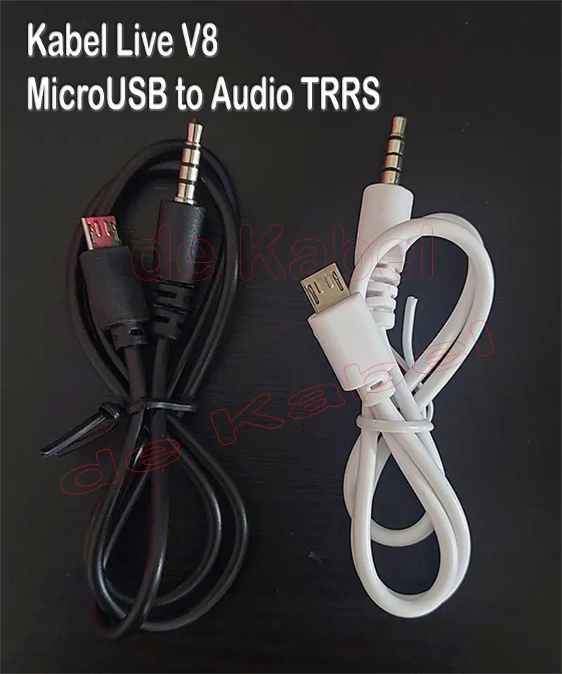 Kabel Live Soundcard V8 Series - Kabel MicroUSB 2.0 to Audio TRRS 3.5mm - COD