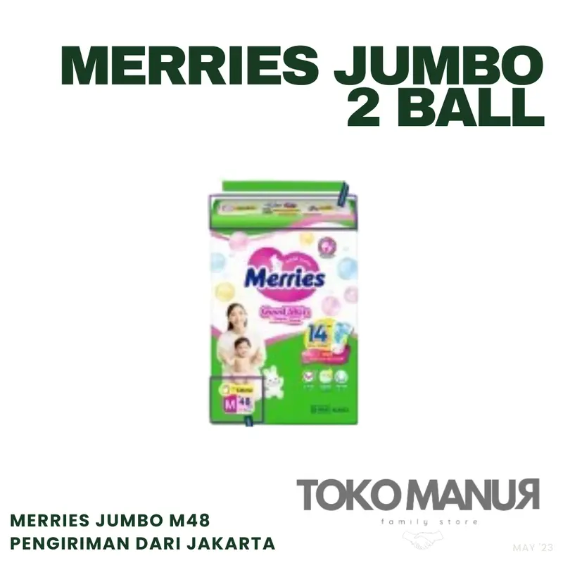 Popok Bayi Murah Merries Pants Jumbo per 2 BALL 3