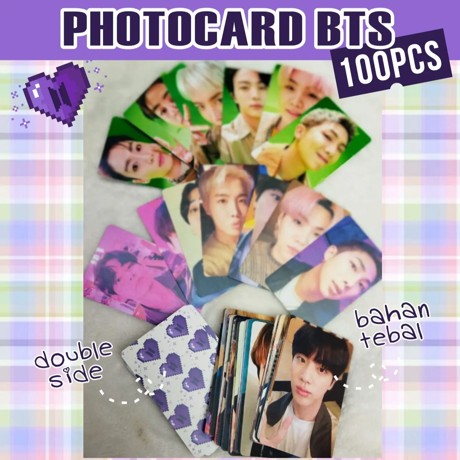 BTS Recap 2022 Photocard 2 sisi 100pcs!!