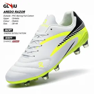 GLVIU Sepatu Bola Aredo Razor Size 38-43 Model Terbaru - Putih Stabilo