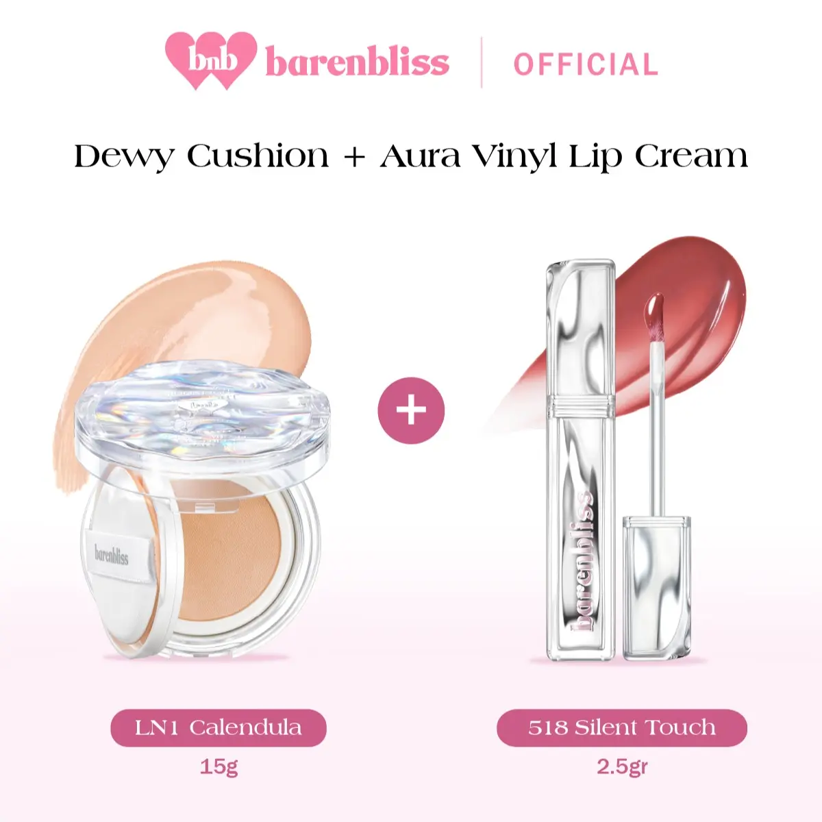 [Lebih Hemat] Aura Vinyl 518 + Dewy Cushion LN1