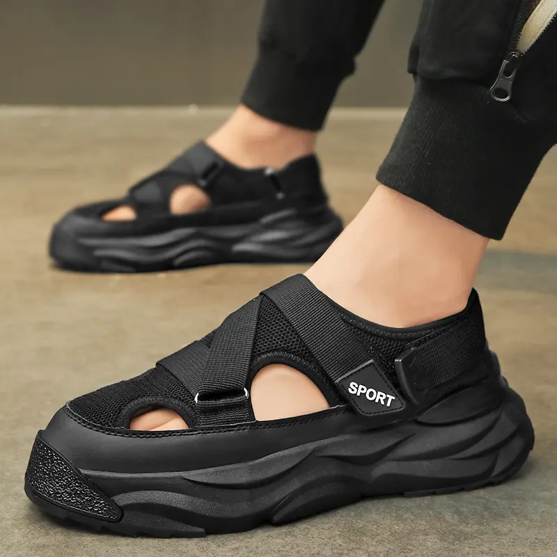 ANTI JEBOL Sepatu Sandal Pria Import 2024 B-2 Terbaru Slipper Summer Kekinian Sendal Kasual Karet 4