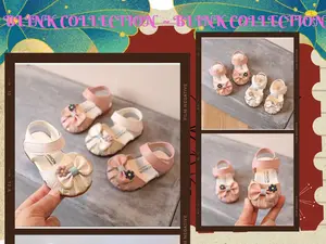 B9938-Sepatu sandal anak dan bayi premium motif pita dan bunga