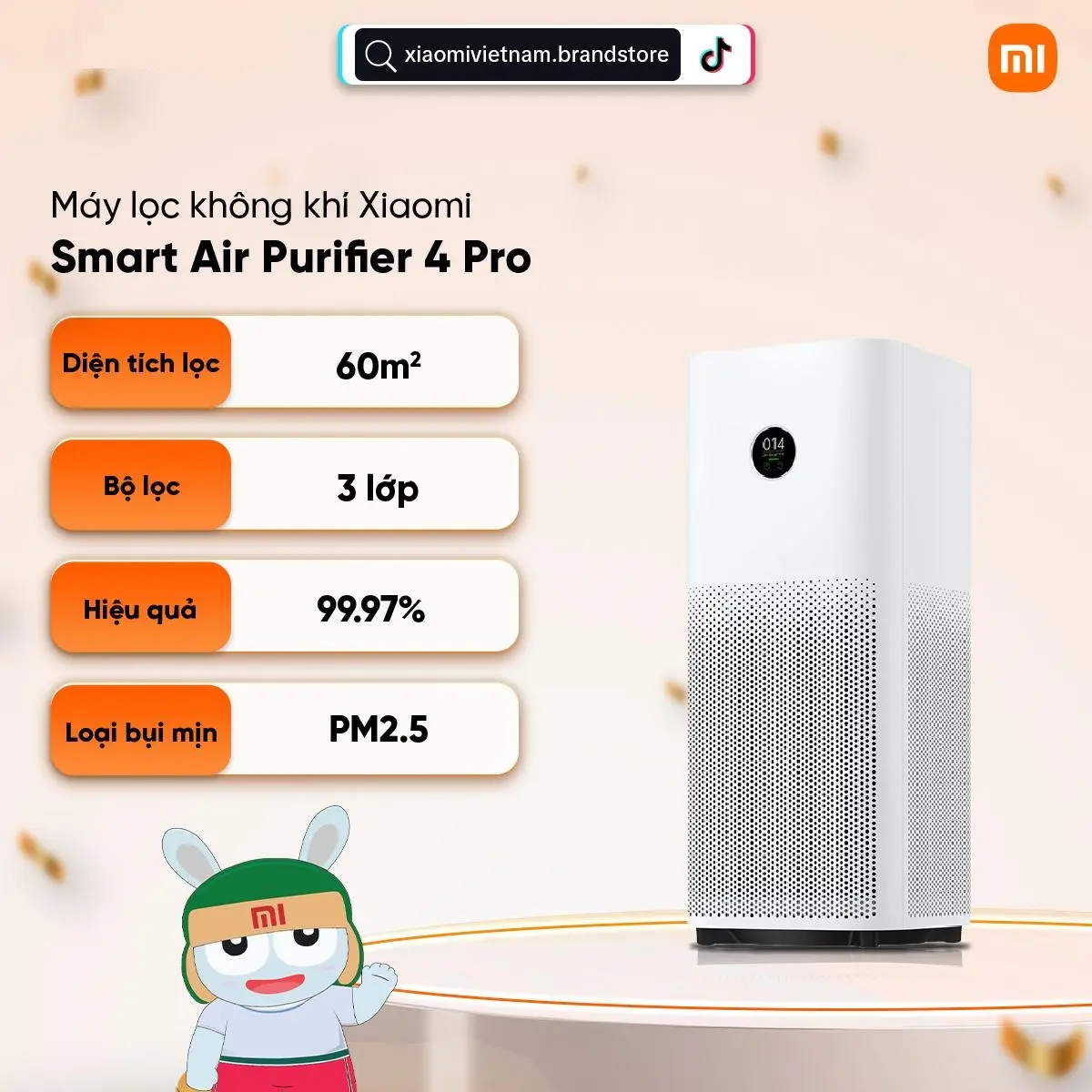 Máy lọc không khí Xiaomi Smart Air Purifier 4 Pro