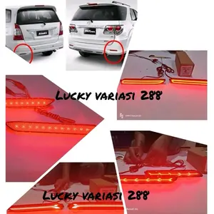 Lampu Reflector Mata kucing Bumper Belakang Innova New 2008-2015/Reflctor Bumper Grand Fortuner 2012-2015 Led Car