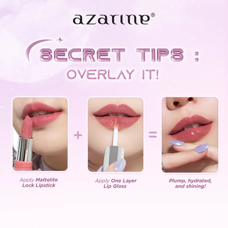 Azarine Galactic Shine Lip Gloss Hyper Shine Coating Glitter 2 ml 4