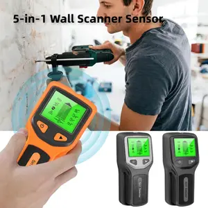 New 5-in-1 Wall Detector Handheld Screw Column Detector Live AC Cable Detector, Cable, PVC Water Pipe Metal Detector