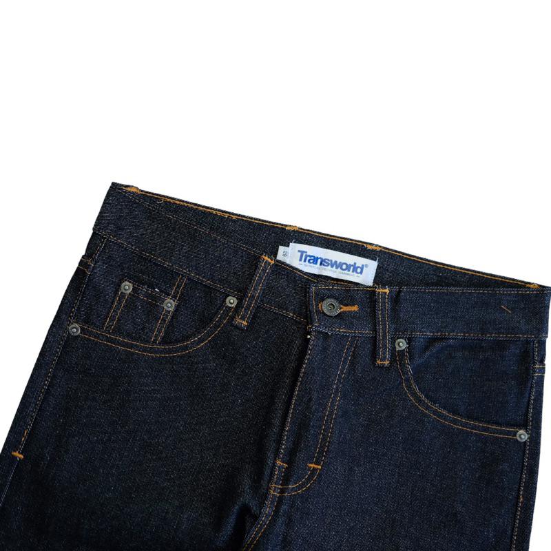 Transworld Celana Denim Selvedge 15 Oz Kaku Accent Black Indigo Art Ramon 4