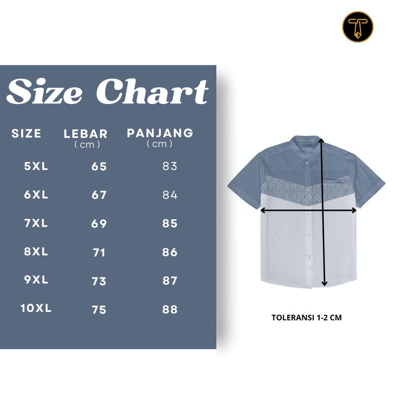 Kemeja Koko Printing Pria Lengan Pendek dan Lengan Panjang  - DARAS 5