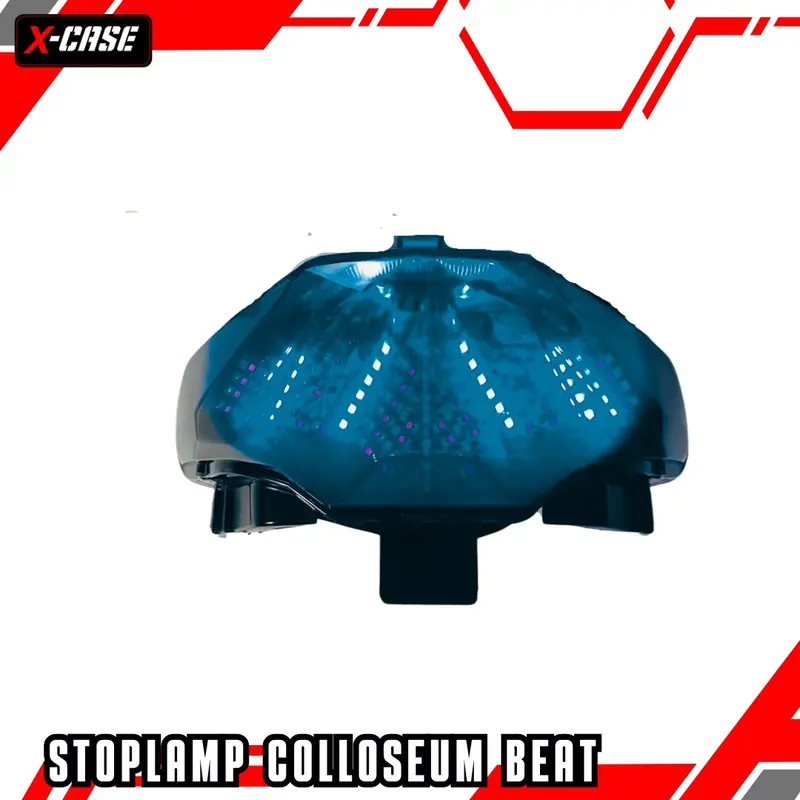 X-case Lampu Stop All Beat New Deluxe Beat CBS Beat Eco Beat Street Coloseum Running 8 Mode Beat Deluxe 2020-2023 Stoplamp Running Motorcycle WD178 5