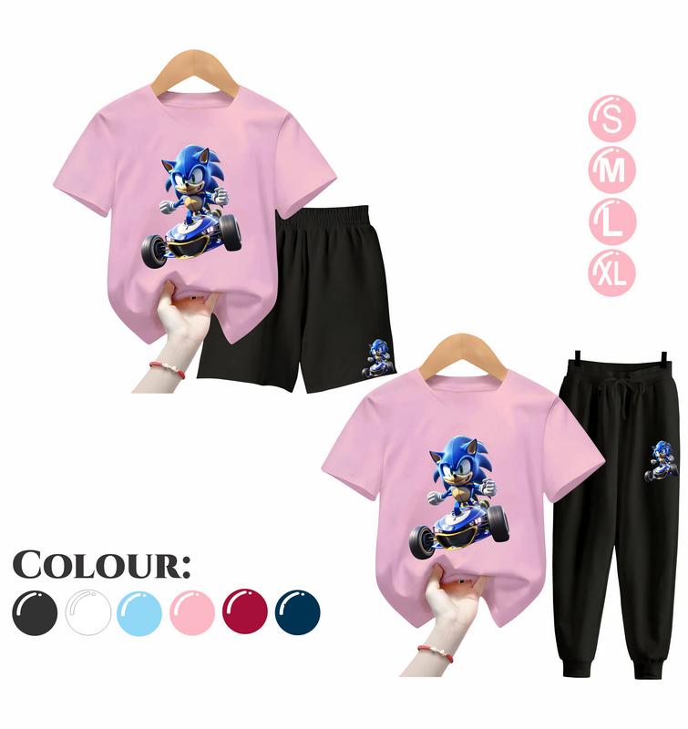 Oneset Celana Anak SONIC Setelan Baju Fashion Motif Terbaru Usia 5-15 Tahun 3