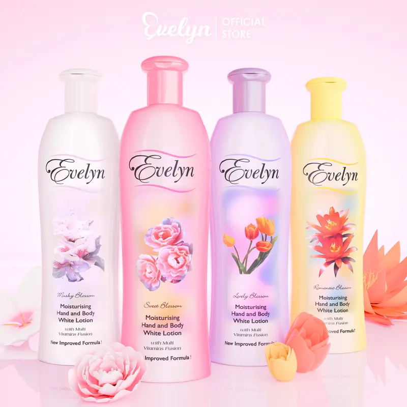 Evelyn Hand & Body Lotion Moisturizer Series - 600ml / Body Care / Pelembab Kulit / Perawatan Tubuh