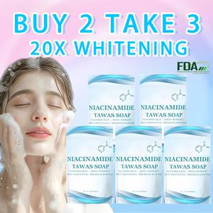 5 PCS NAICINAMIDE TAWAS SOAP 100g | Skin Lightening Cleanses Skin Body Deodorant FOR ALL SKIN TYPES