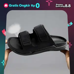 YINK Sandal selop pria casual murah keren ban dua dewasa EVA Sendal cowok kece kekinian slide empuk karet distro premium