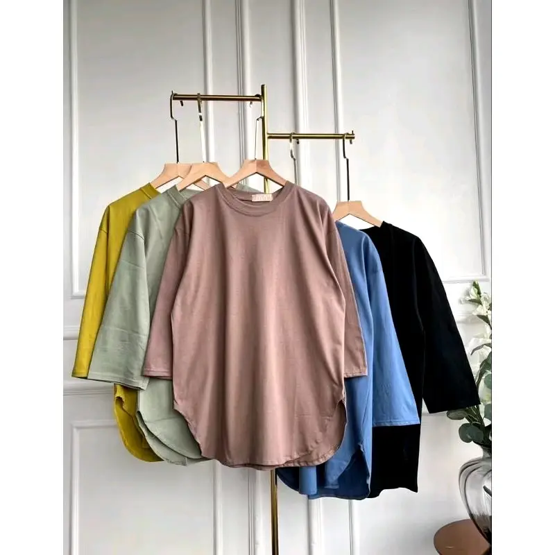 ORI KAOS DARA WANITA BASIC OVAL KATUN COMBED 24S 2