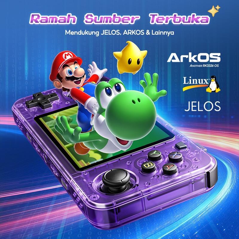 Game Bot Retro Game Console R36H Game Boy 3.5" IPS 128GB 20.000+ Game Hadiah Ulang Tahun Hadiah Natal Hadiah Tahun