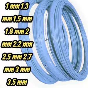 jeruji fiber putih uk 1 mm 1.3mm 1.5mm 1.8mm 2mm 2.2mm 2.5mm 2.7mm 3mm 3.5mm untuk sangkar/layangan/joran