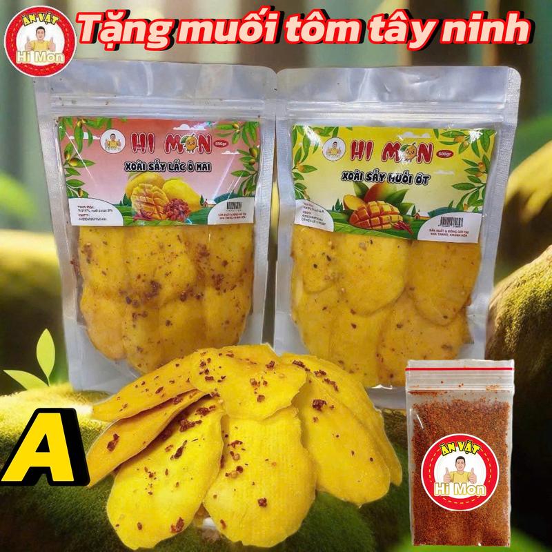 Hi Mon - Combo 1kg và 500g Xoài Sấy Dẻo Tặng muối tôm Tây Ninh Giữ Vị Ngọt Thanh Chua Nhẹ