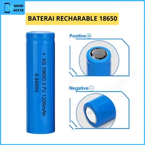 Baterai 18650 Output 3,7V 1200mAh Rechargeable Battery