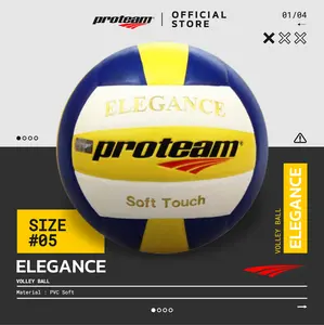 Bola Voli Original Proteam Volley Ball Elegance Blue-Yellow-White Size 5