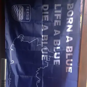 BENDERA BOBOTOH PERSIB BANDUNG BINTANG 4 FULL PRINTING MULTISIZE - BAHAN TC IMPORT TAHAN AIR DAN TIDAK LUNTUR