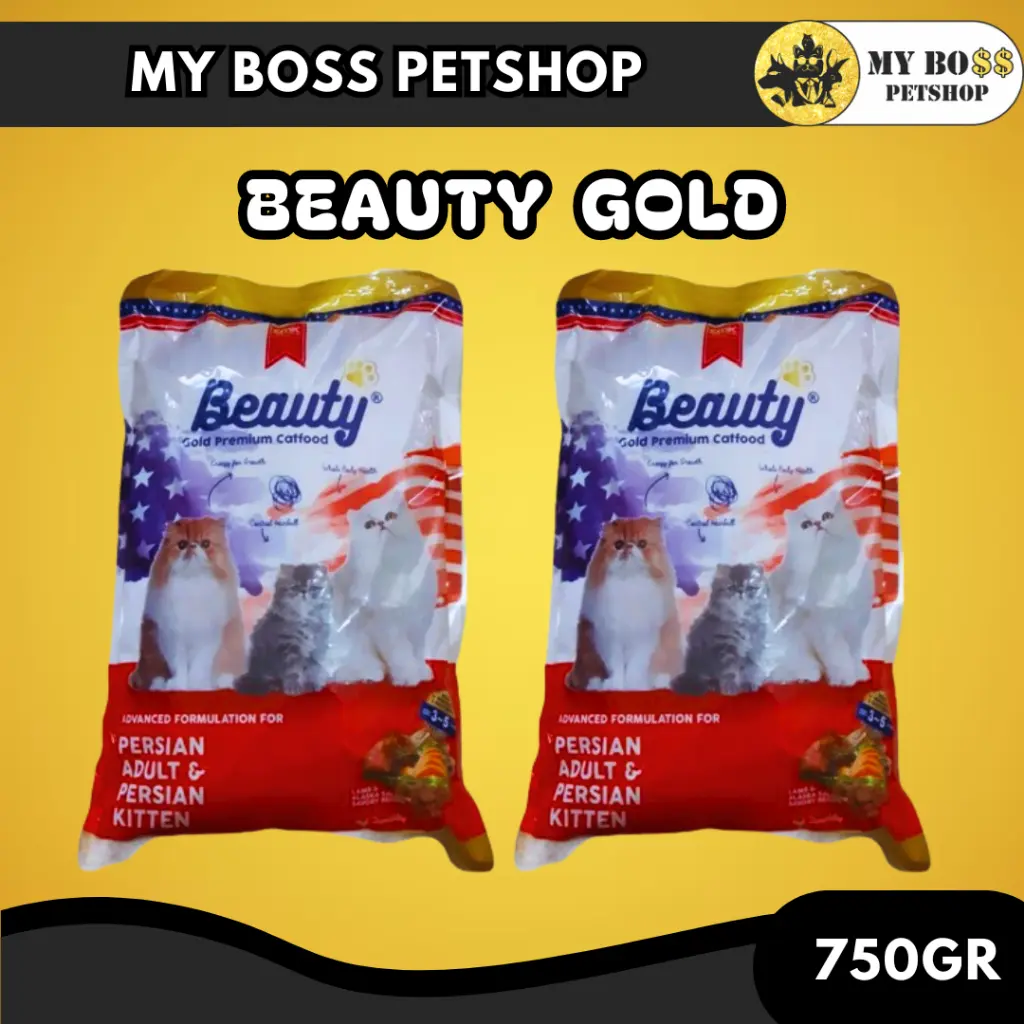 Beauty Gold Persian 750Gr | Makanan Kucing Kering Untuk Semua umur
