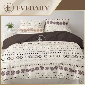 Bedcover Set Motif Doba Mix Kopi - 90x200 - 200x200 - evedaily