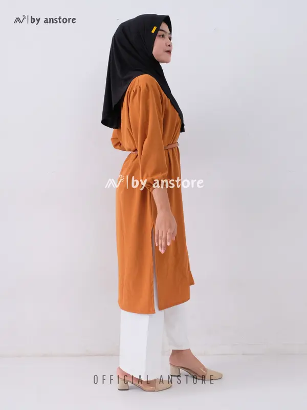 Set Long Tunik Shing Star l Tunik+Kulot Crinkle Airflow Premium l Crinkle Shunny Star Wanita 3