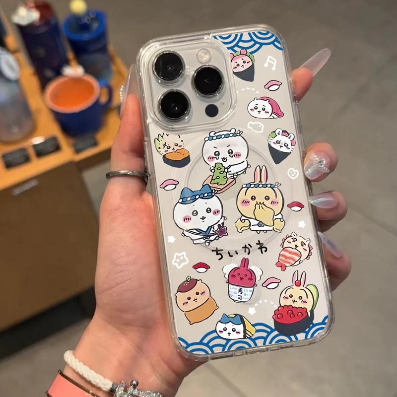 Thú vị Sushi Giika wow áp dụng cho Apple 16promax / 15pro vỏ hút từ tính 15 / 14P cao cấp 13 / 12
