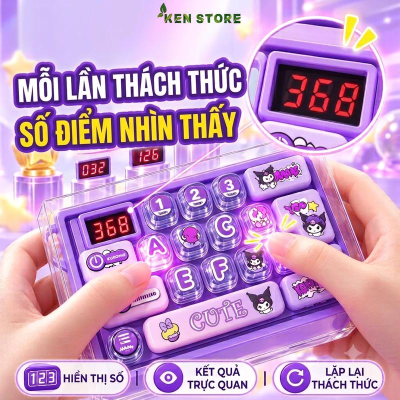 BÀN PHÍM ĐỒ CHƠI TÍNH ĐIỂM SIÊU CUTE KEN33STORE - VỪA CHƠI VỪA HỌC XẢ STRESS CỰC CHILL