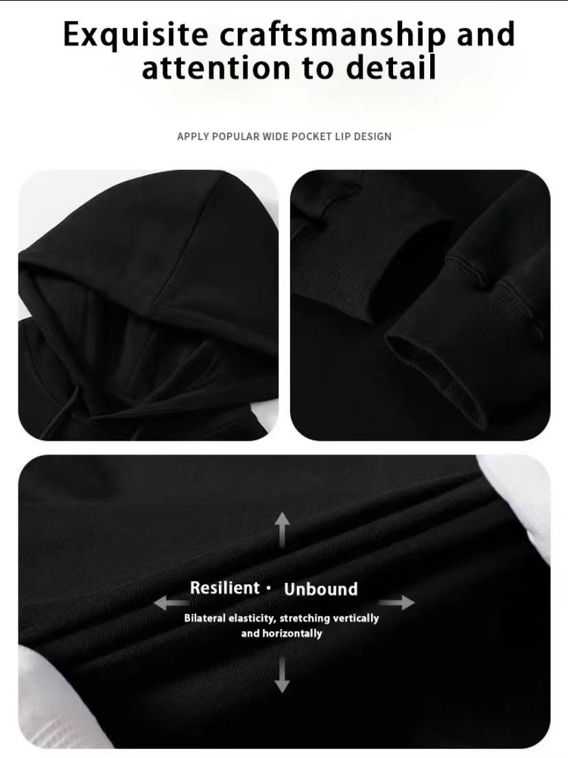 Hoodie Jacket Oversize For Wanita dan Pria Keren SIMPLE Logo ANDKSE (2XL XL L M S)Zip Jaket Suiter Jumbo Bigsize Harajuku Urban Korean Style Biru tua Suwiter Distro Hoody