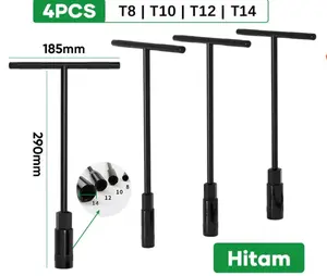 Belter Kunci Sok T 8, T 10, T 12, T 14 Kunci sock T Anti Slip / T Socket Wrench Kunci Baut Mobil Motor Torsi